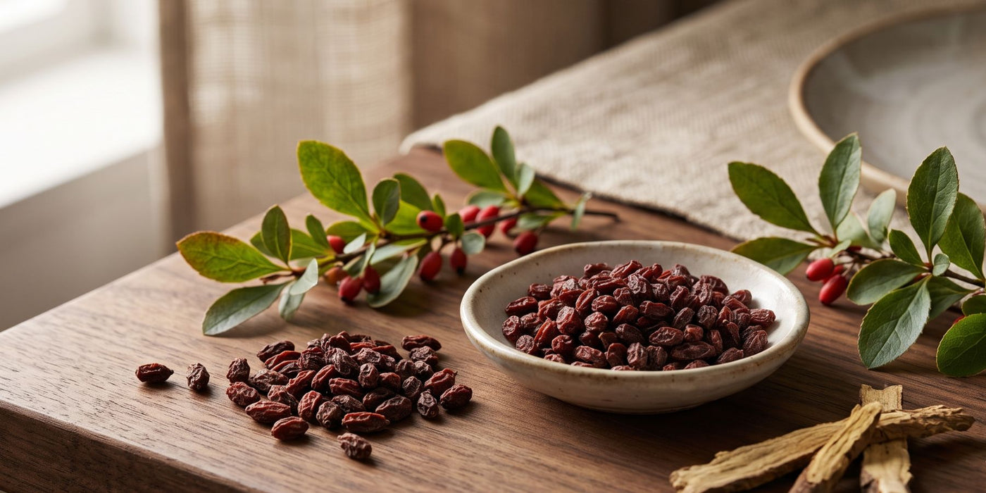 Berberine and barberry berries and botanical ingredients associated with natural wellness