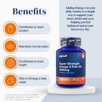 Super Strength Omega 3 Fish Oil 2000mg