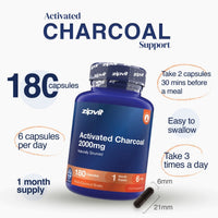 Activated Charcoal 2000mg - Zipvit