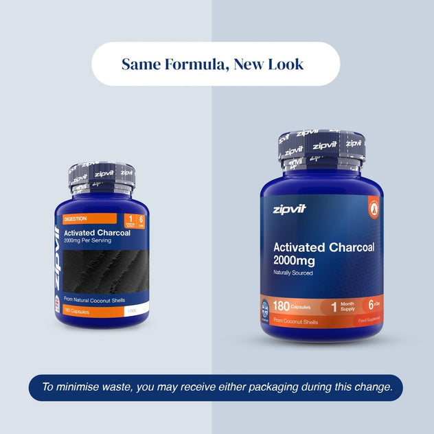 Activated Charcoal 2000mg - Zipvit