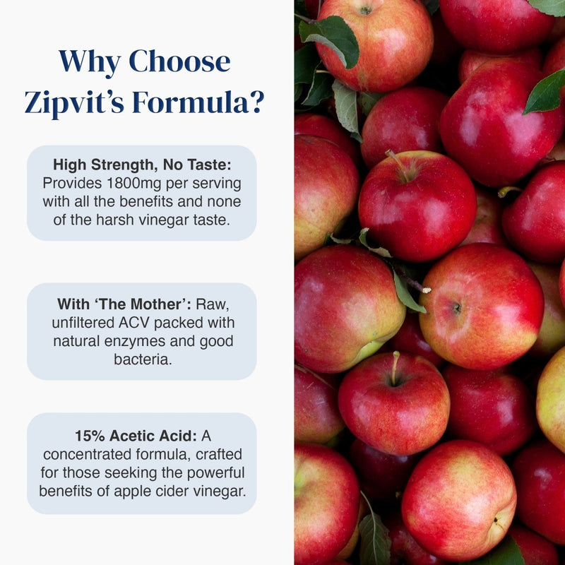 Apple Cider Vinegar 1800mg - Zipvit