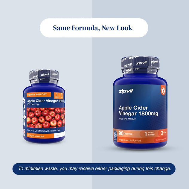 Apple Cider Vinegar 1800mg - Zipvit