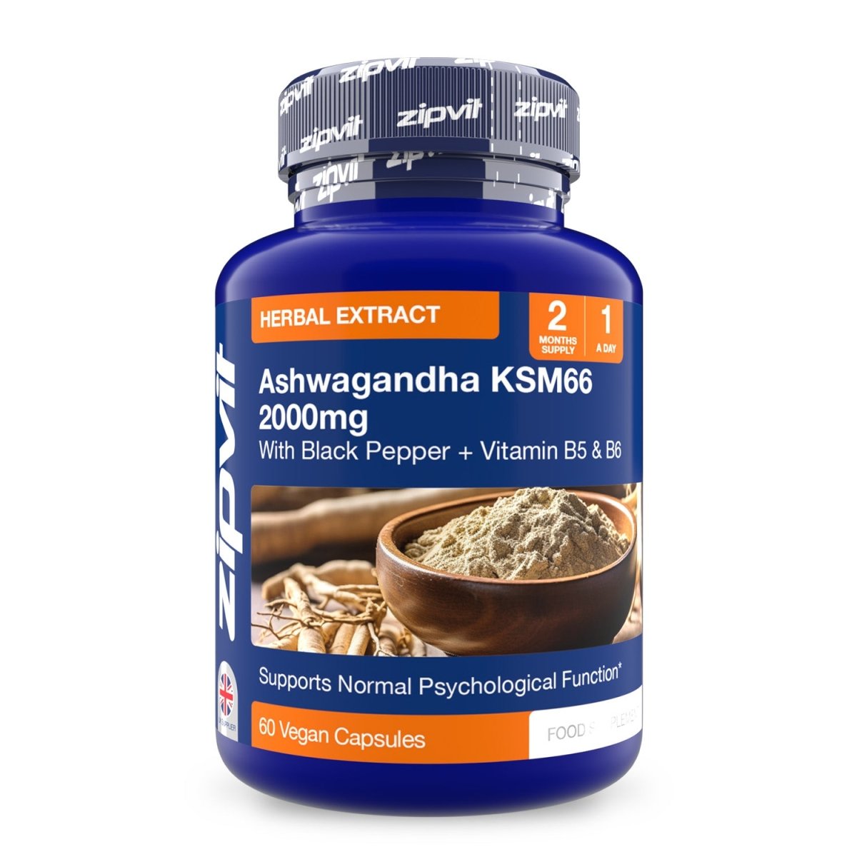 Zipvit Ashwagandha KSM-66 2000mg Capsules