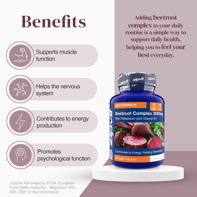 Beetroot Complex with Potassium & B1 - Zipvit