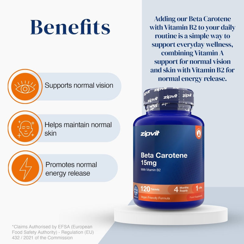 Beta Carotene 15mg - Zipvit
