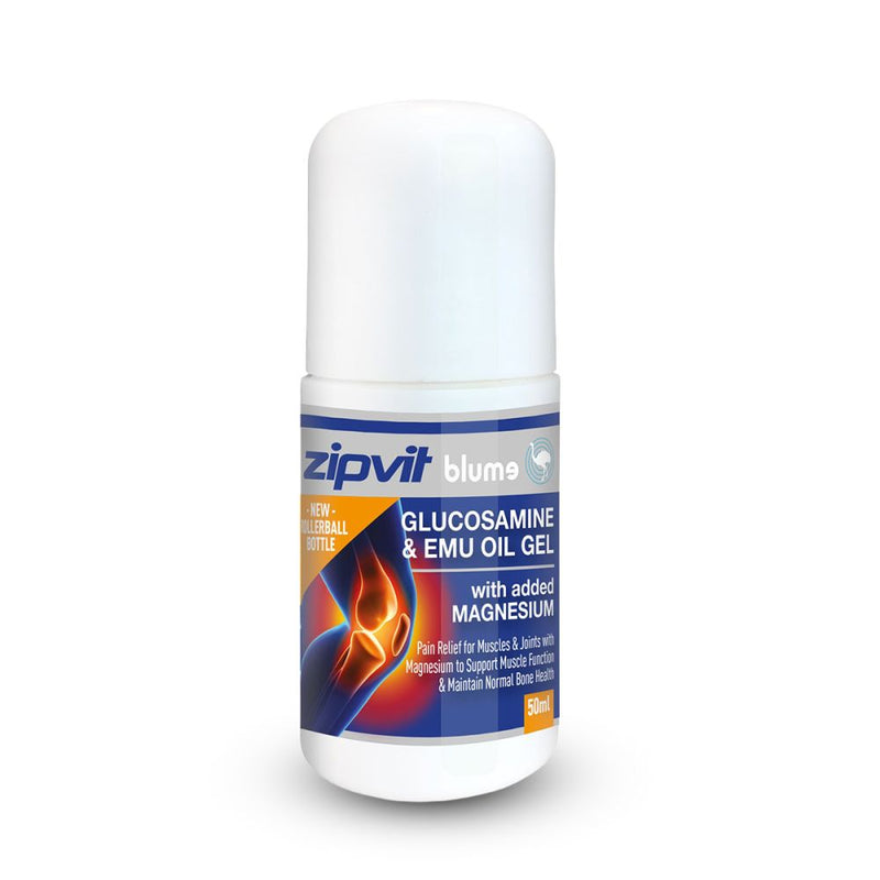 Blume glucosamine and emu oil gel with magnesium in a roll on bottle