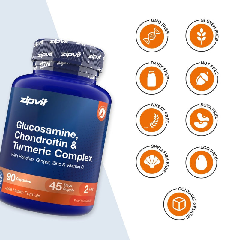 Glucosamine, Chondroitin & Turmeric Complex - Zipvit