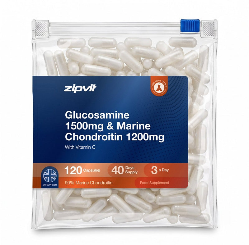 Glucosamine Sulphate 1500mg and Marine Chondroitin 1200mg - Zipvit
