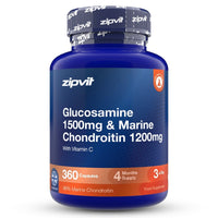 Glucosamine Sulphate 1500mg & Marine Chondroitin 1200mg - Zipvit