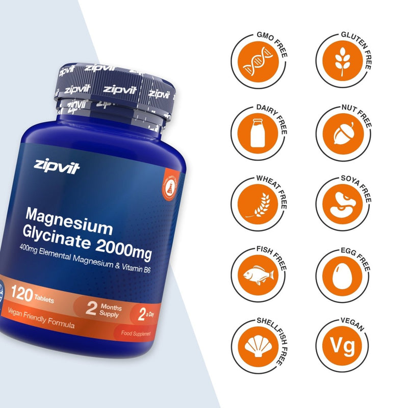 Magnesium Glycinate 2000mg - Zipvit