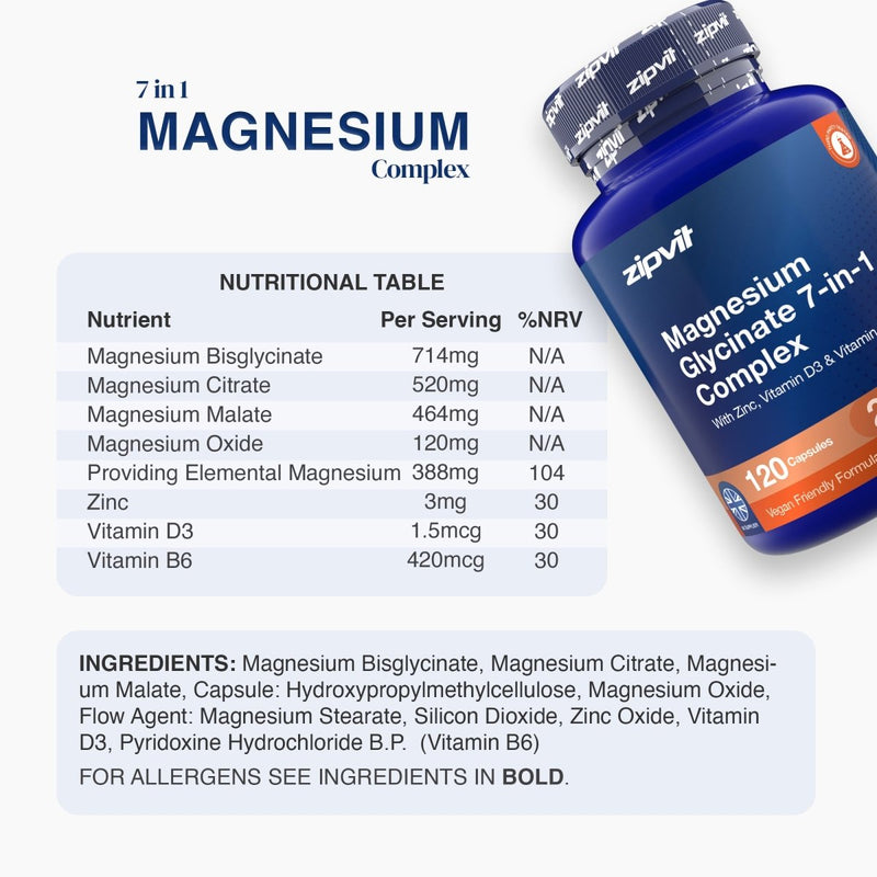 Magnesium Glycinate 7-in-1 Complex - Zipvit