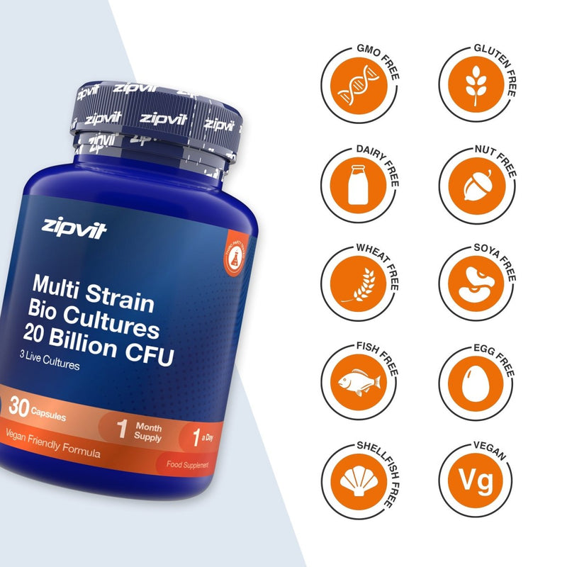 Multi Strain Bio Cultures 20 Billion CFU - Zipvit