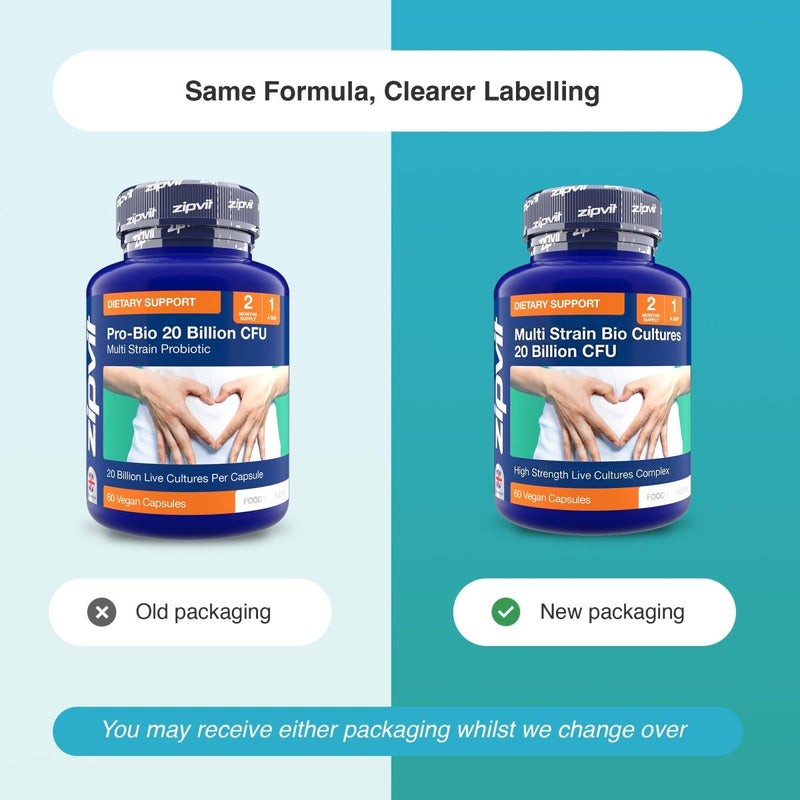Multi Strain Bio Cultures 20 Billion CFU - Zipvit