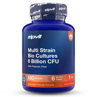 Multi Strain Bio Cultures 6 Billion CFU With Prebiotic - Zipvit