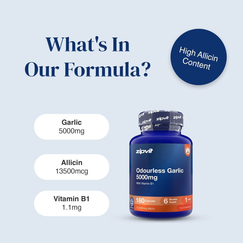 Odourless Garlic 5000mg - Zipvit