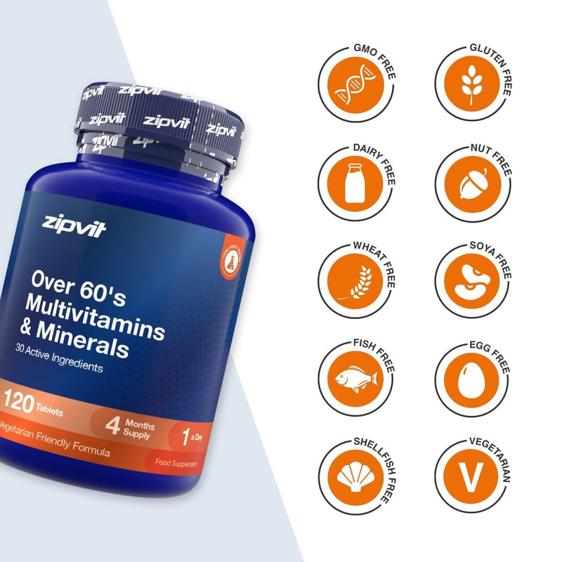 Over 60's Multivitamins & Minerals - Zipvit