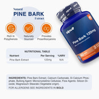 Pine Bark Extract 125mg - Zipvit