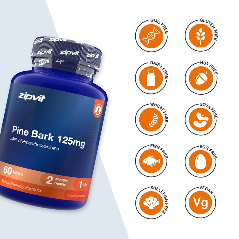 Pine Bark Extract 125mg - Zipvit