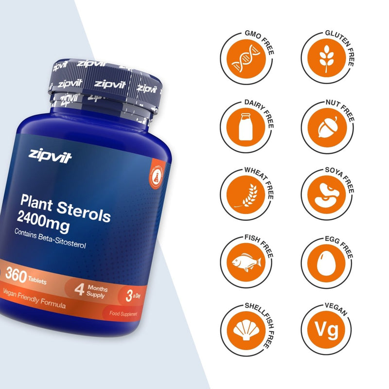 Plant Sterols 2400mg - Zipvit