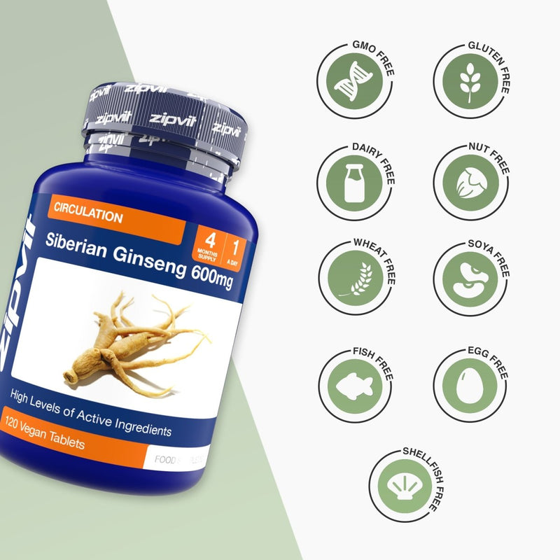 Sage Oil 50mg bottle beside nine circular free from icons