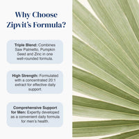 Saw Palmetto Complex with Pumpkin Seed & Zinc - Zipvit