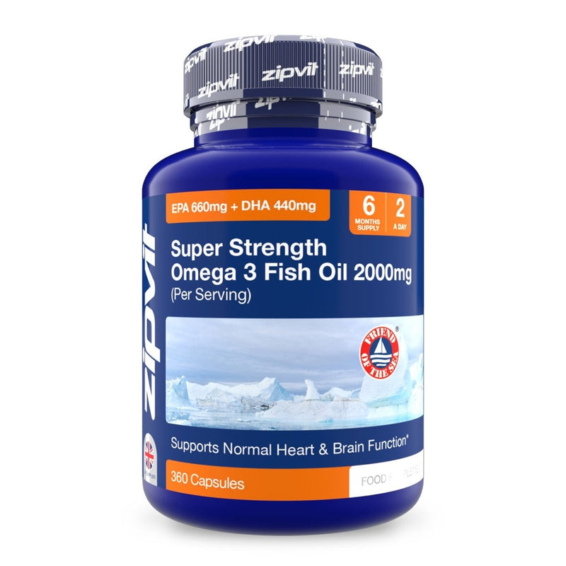 Super Strength Omega 3 Fish Oil 2000mg - Zipvit