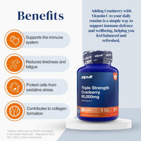 Triple Strength Cranberry 60,000mg - Zipvit