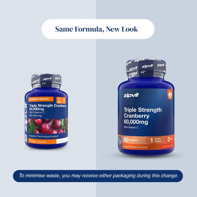 Triple Strength Cranberry 60,000mg - Zipvit