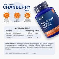 Triple Strength Cranberry 60,000mg - Zipvit
