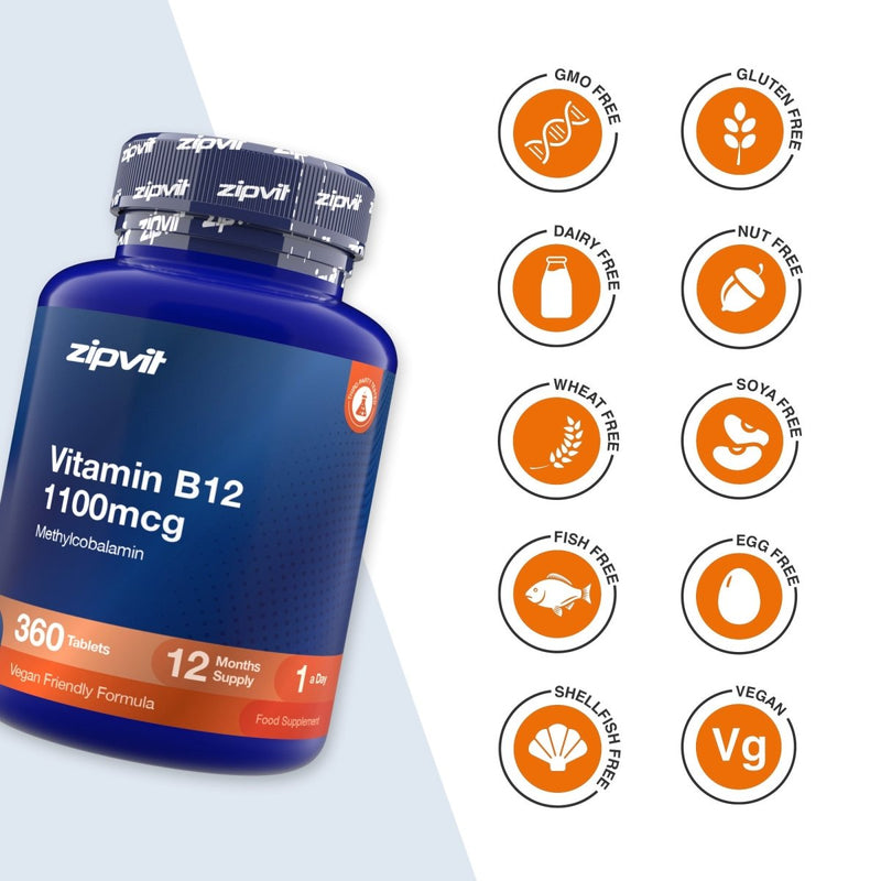 Vitamin B12 1100mcg - Zipvit