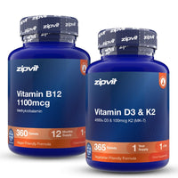 Vitamin D3, K2 & B12 Bundle - Zipvit